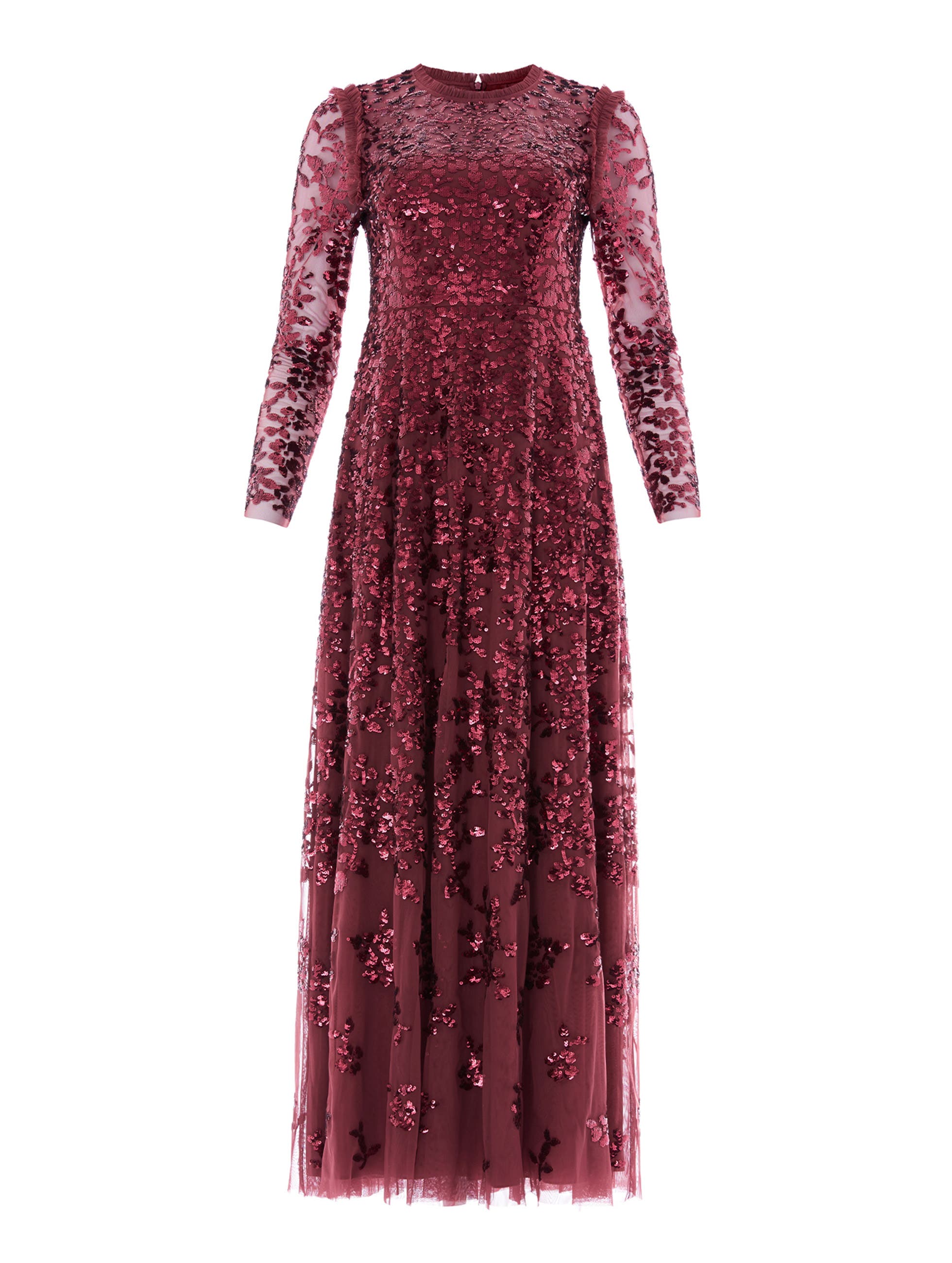 Rosanna Lattice Round Neck Gown - image 4