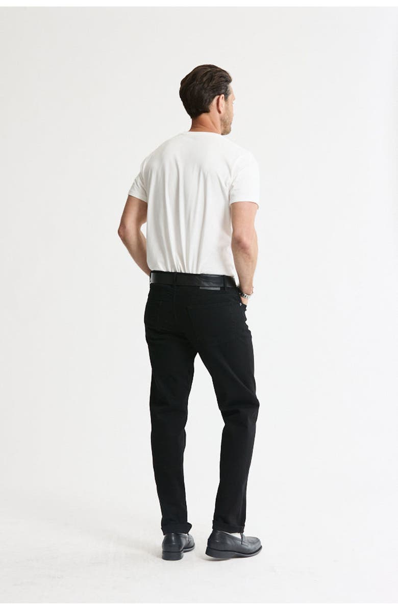 JACHS Relaxed Straight Fit 5-Pocket Denim Pants, Alternate, color, Black