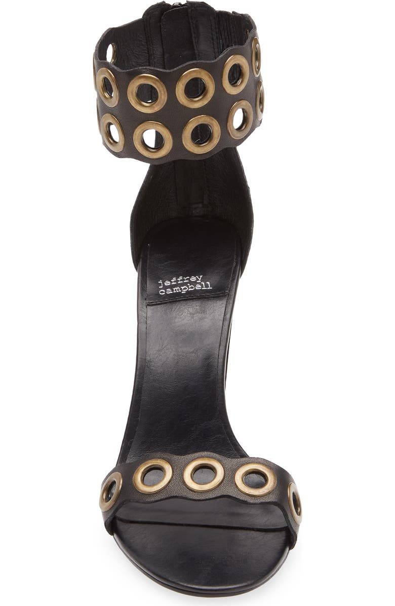 Jeffrey Campbell Julienne Ankle Strap Sandal, Alternate, color, Black Bronze