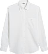 7 For All Mankind Solid Cotton & Linen Button-Up Shirt