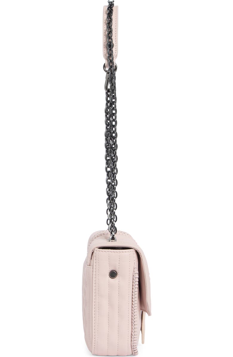 Longchamp Extra Small Quilted Leather Crossbody Bag, Alternate, color, Pale Pink