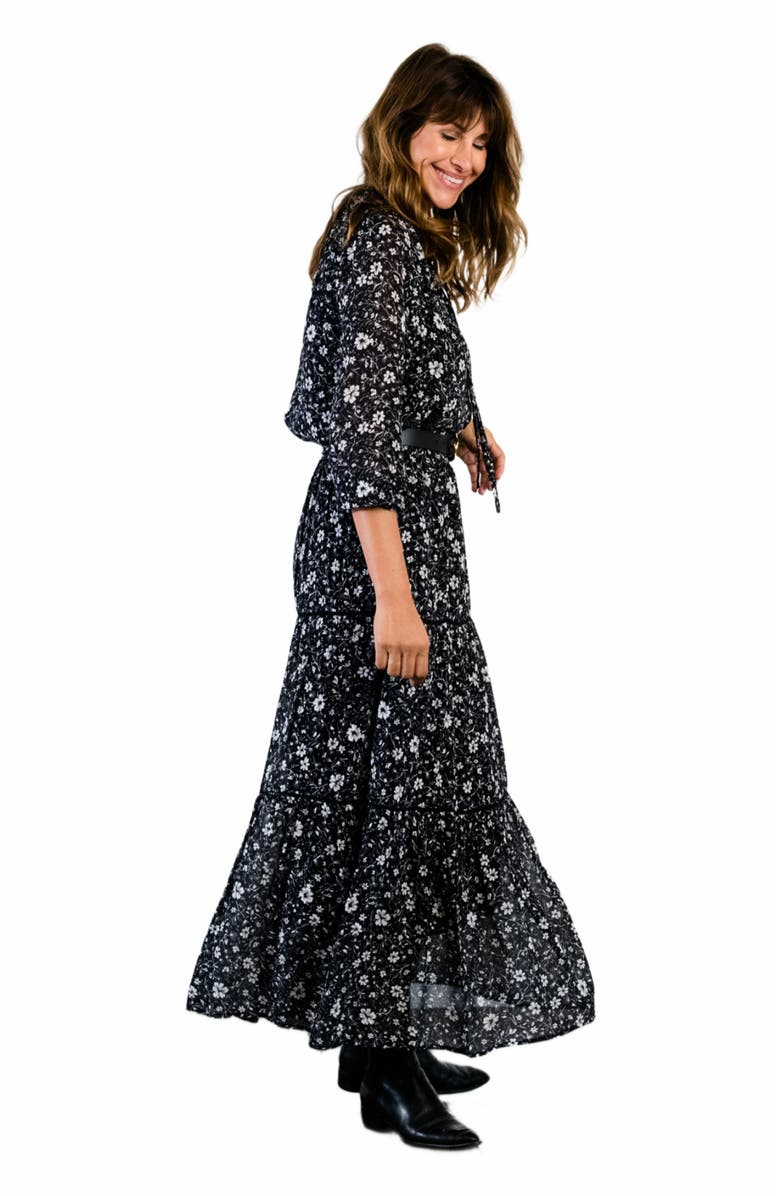 ABLE Erin Tiered Maxi Skirt, Alternate, color,