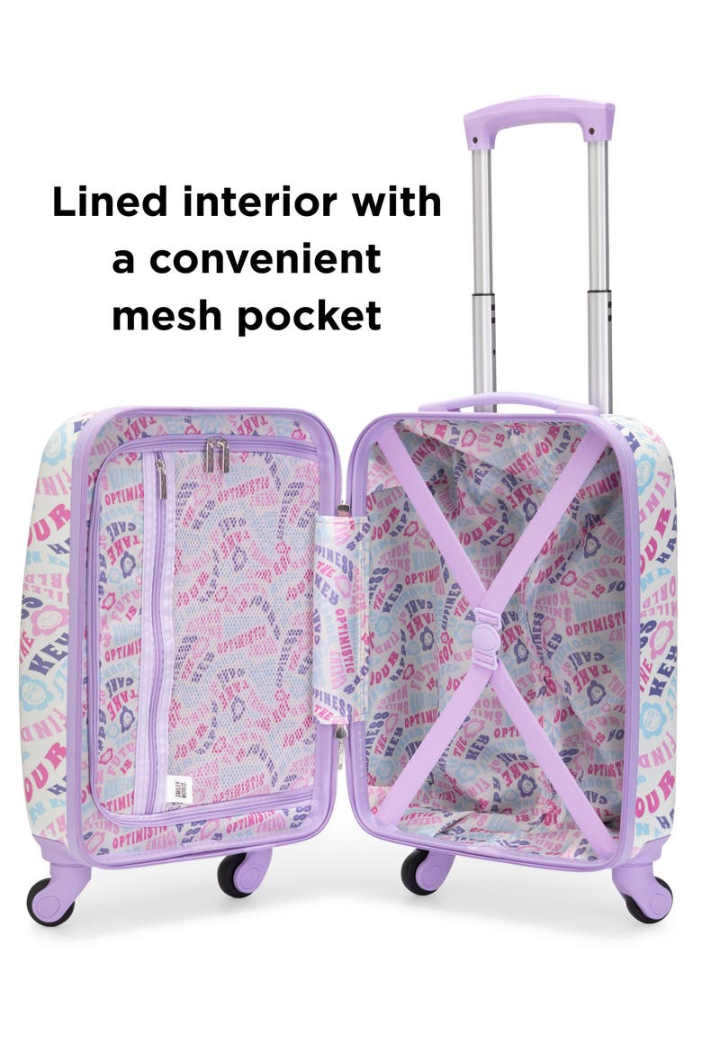 Adventure 18" Airline Approved Carry-on Suitcase, Alternate, color, Happy Traveler