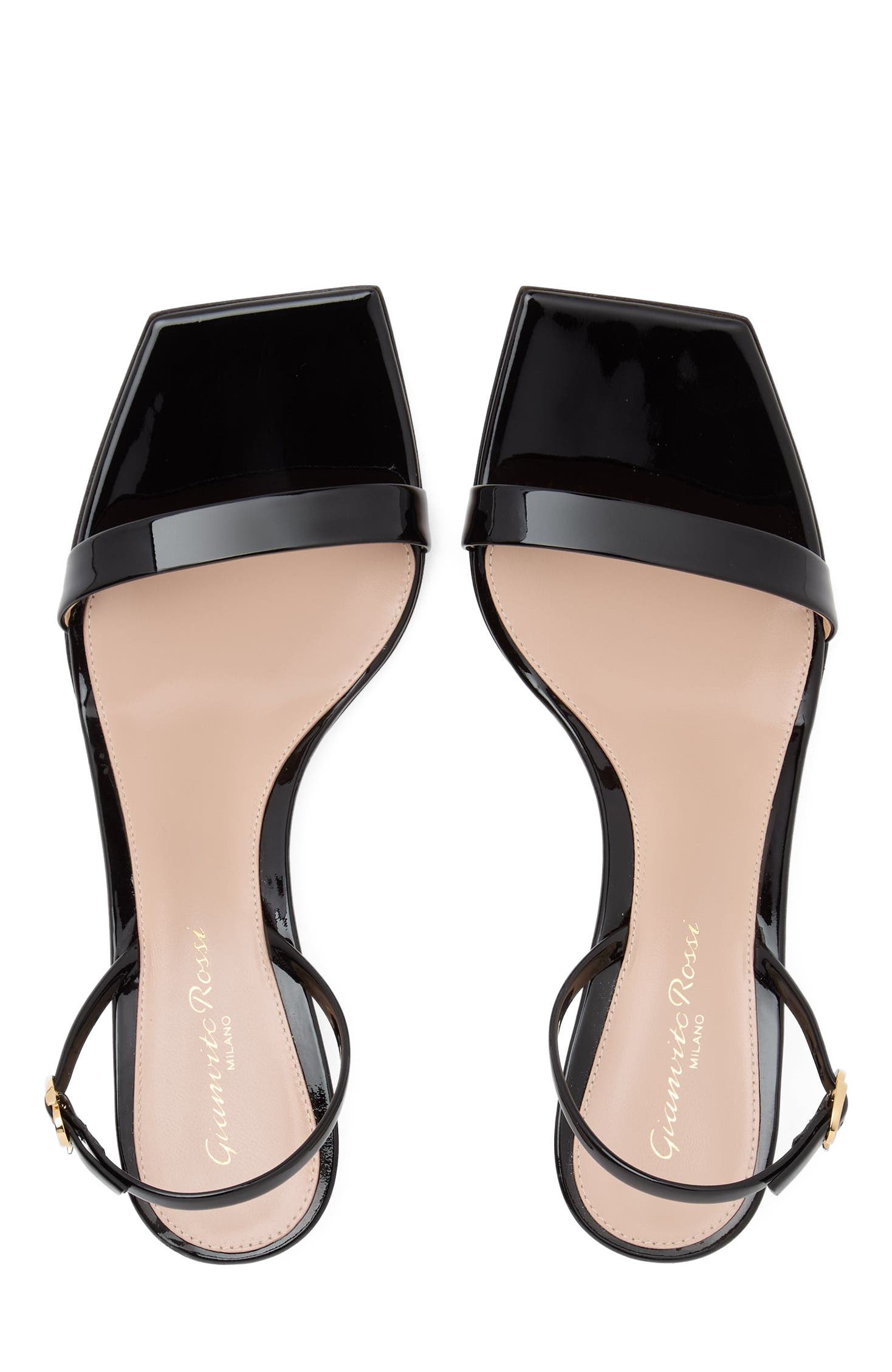 Gianvito Rossi Ribbon Kitten Sandals, Alternate, color, 
