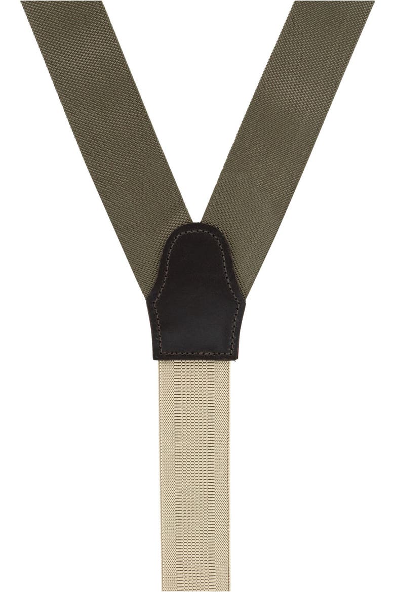Solid Suspenders, Alternate, color, OLIVE GREEN