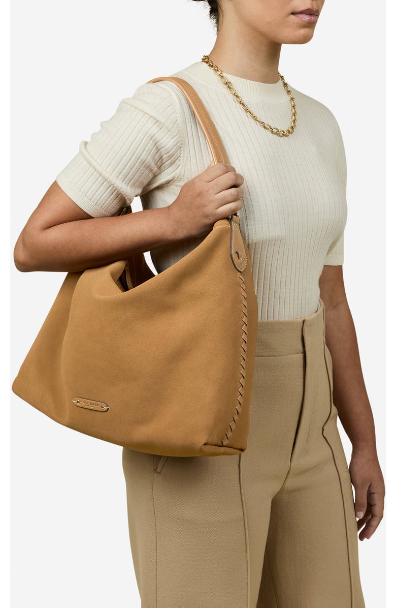 Cole Haan Isabella Leather Hobo Bag, Alternate, color, Ch Golden Honey Suede