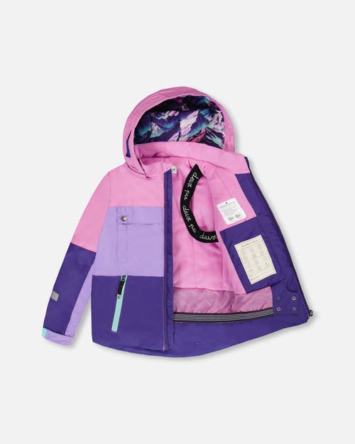 Deux Par Deux Two-piece Teknik Snowsuit Mountain In Blue