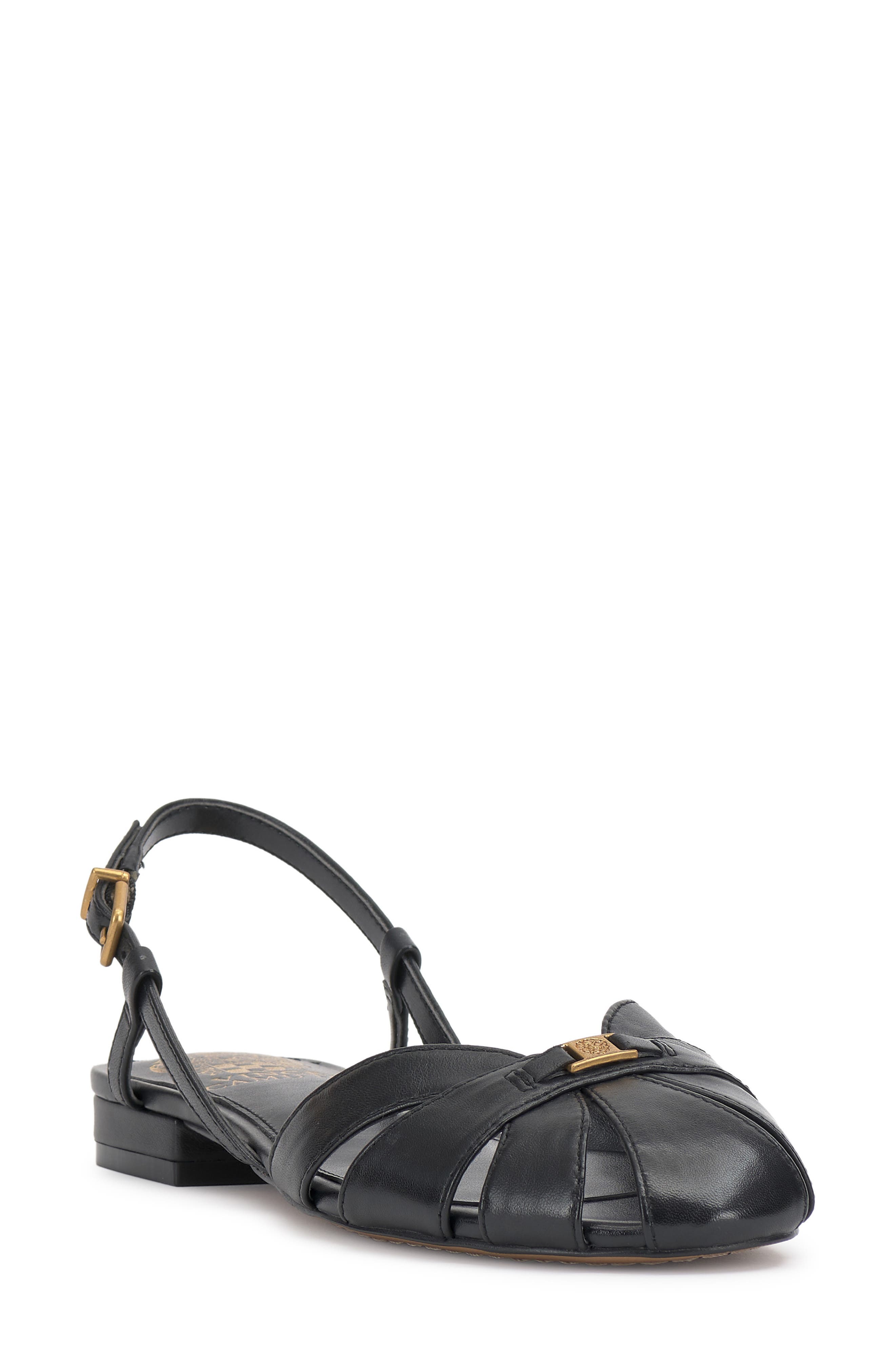 Vince Camuto Cacey Slingback Sandal, Main, color, Black