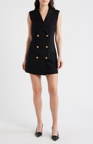 French Connection Whisper Double Breasted Blazer Dress