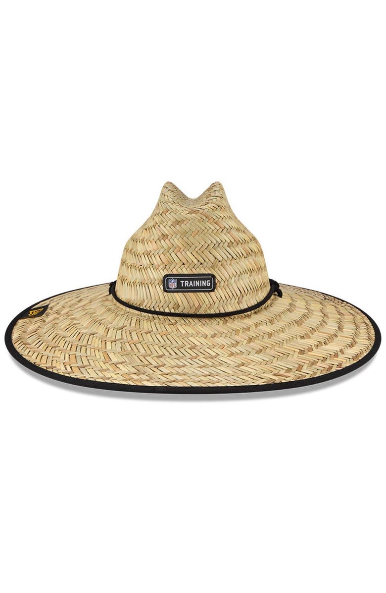 New Era Men's New Era Natural Pittsburgh Steelers NFL Training Camp Official Straw Lifeguard Hat, Alternate, color, Natural