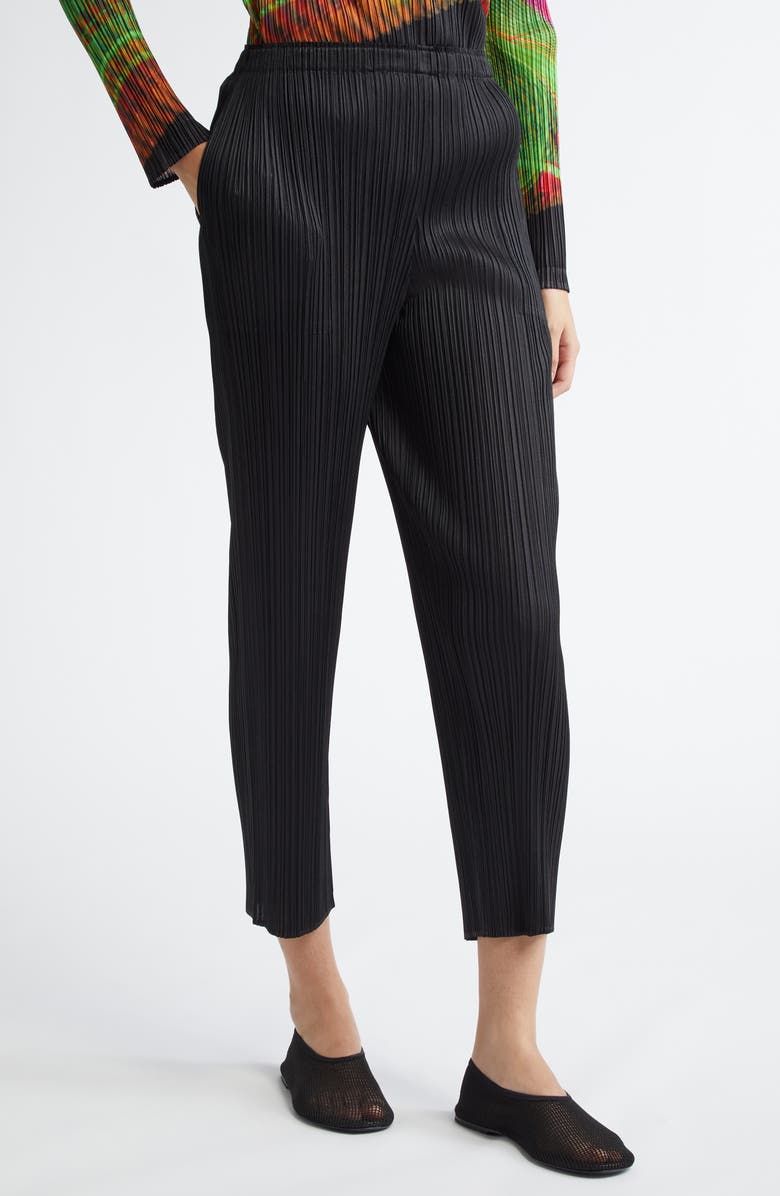 Pleats Please Issey Miyake Monthly Colors July Pleated Straight Leg Pants, Alternate, color, 