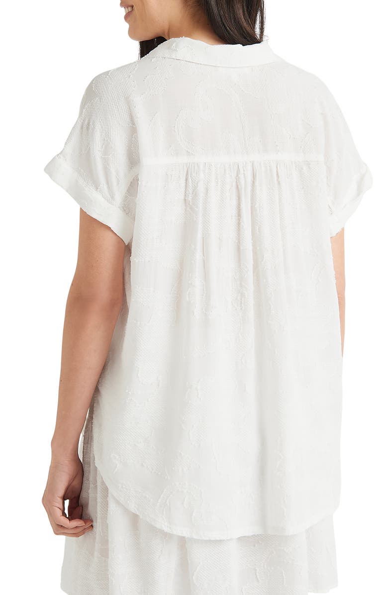 Splendid Kathyrn Jacquard Button-Up Blouse, Alternate, color,