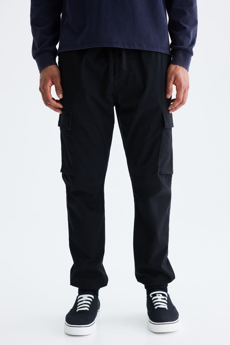 Slim-fit Cargo Pants, Alternate, color, Black