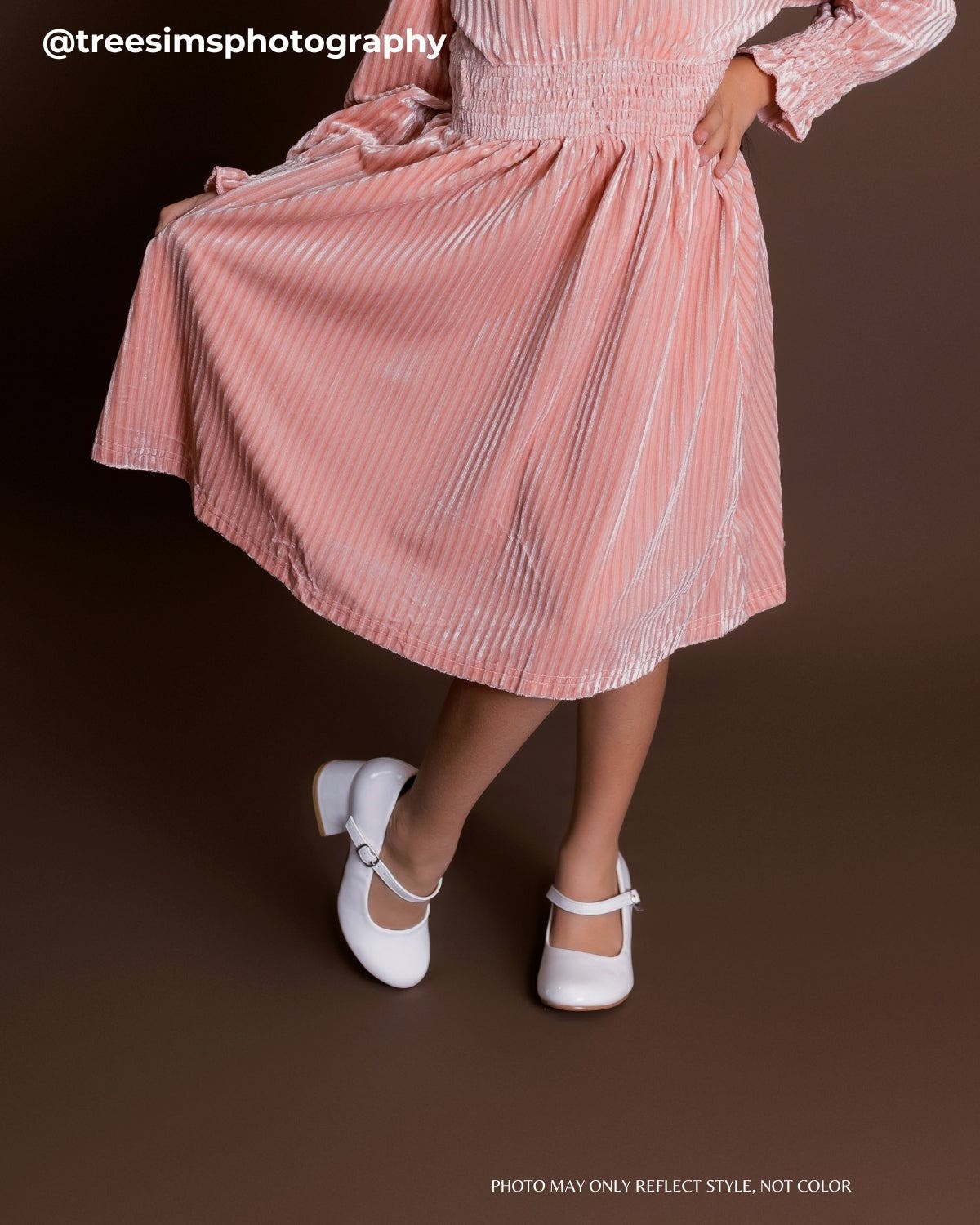 Kailee P Charlotte Patent Mary Jane Girls Block Heel, Alternate, color, White