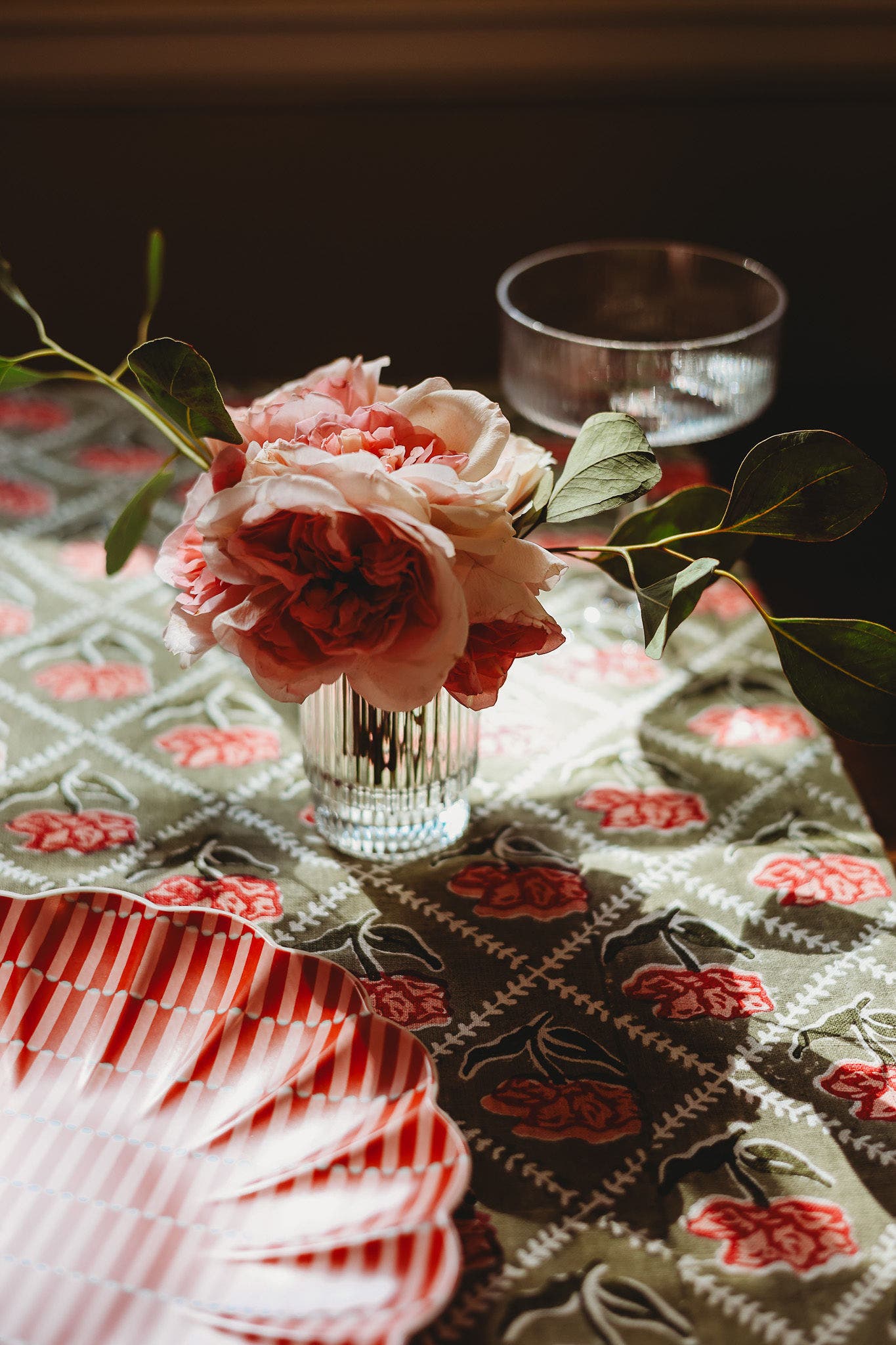 Banyan & Birch Noor - Pure Linen Handprinted Table Runner | Nordstrom