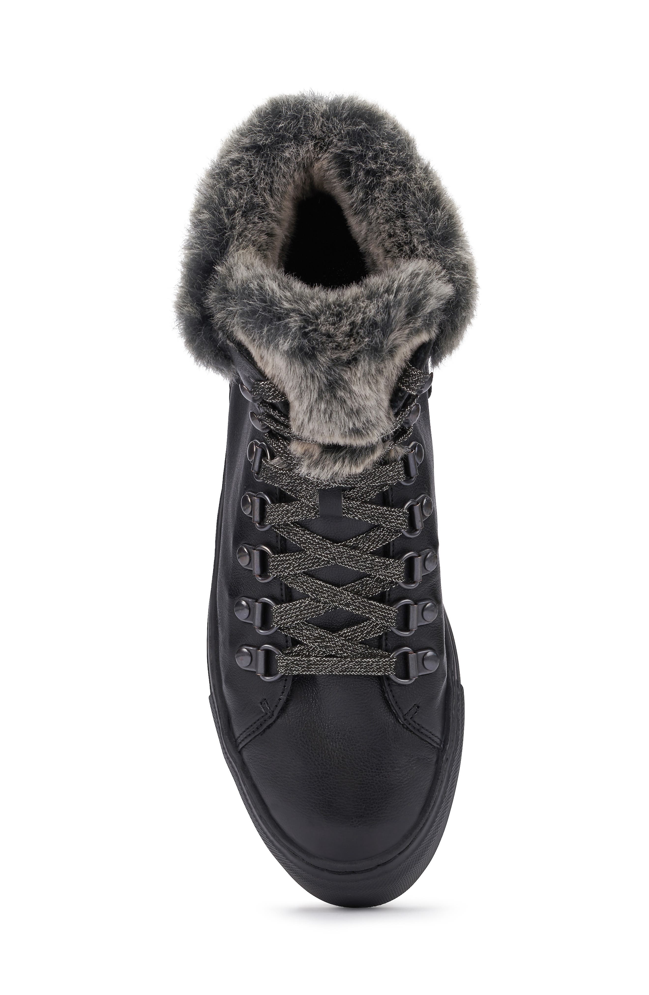 Mephisto Ginou Faux Fur Lined High Top Sneaker, Alternate, color, 