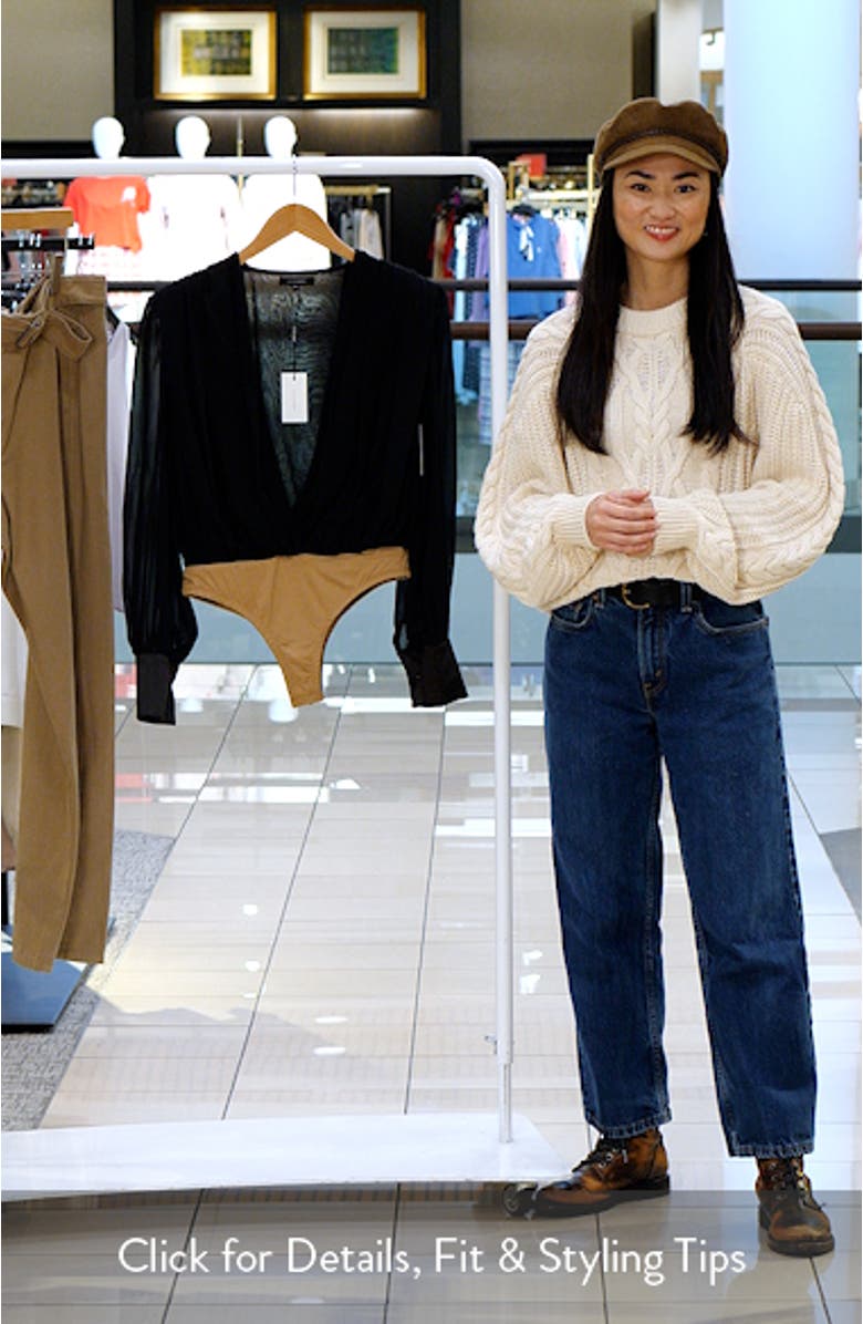 Pleated Long Sleeve Bodysuit, sales video thumbnail