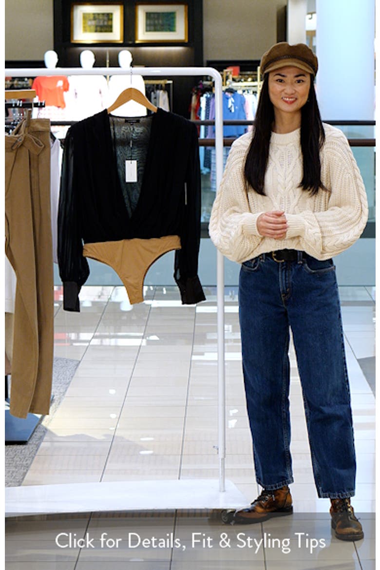 Pleated Long Sleeve Bodysuit video