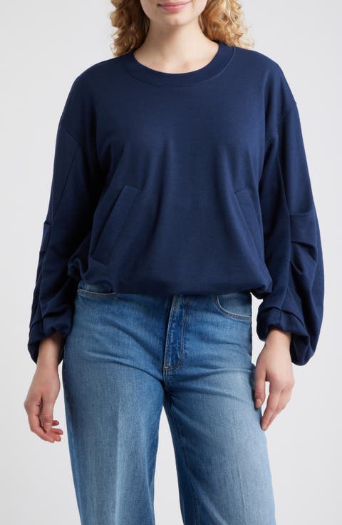 Pleated Sweatshirt