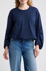 CITY BLUES Pleated Sweatshirt