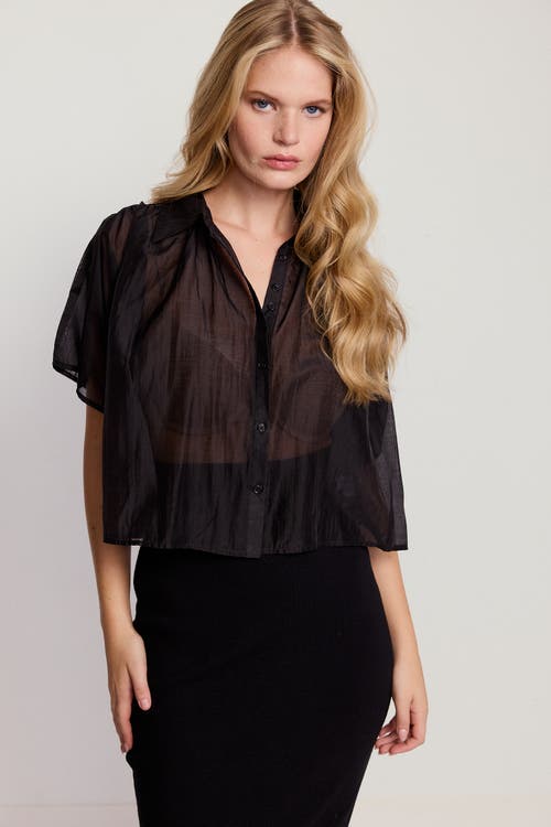 The Shirt By Rochelle Behrens The Hayden Shirt In Black