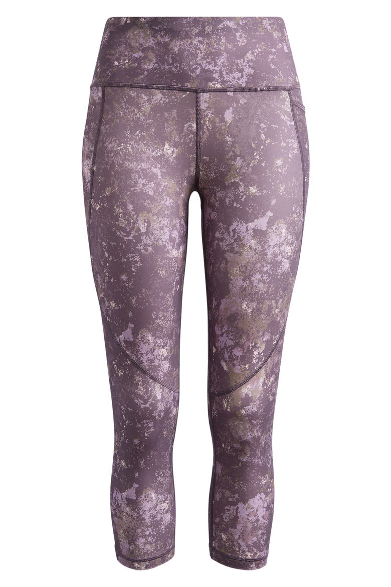 Power Workout Crop Leggings, Alternate, color, PURPLE EROSIA PRINT