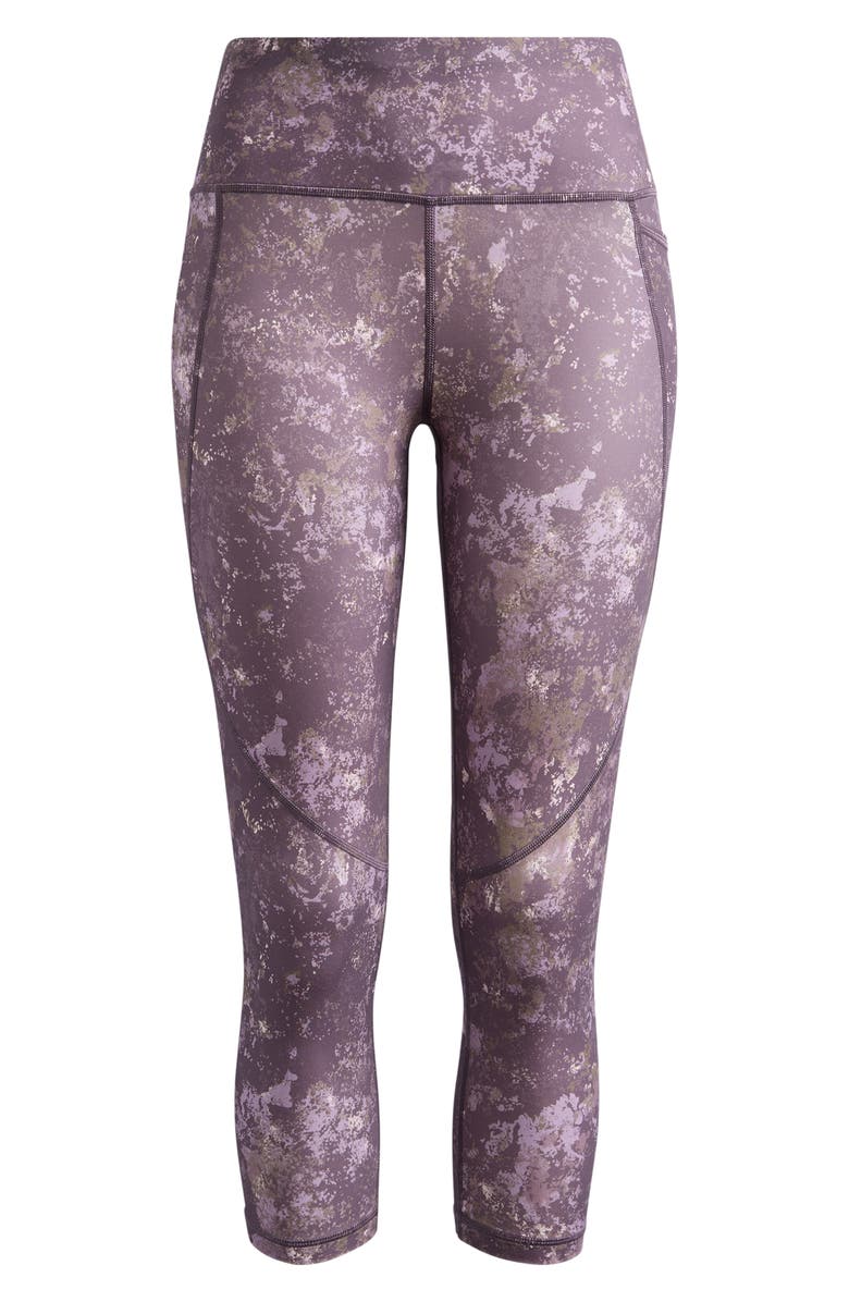 Sweaty Betty Power Workout Crop Leggings, Main, color, Purple Erosia Print