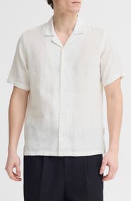 CASUAL FRIDAY Sauby Linen Blend Camp Shirt