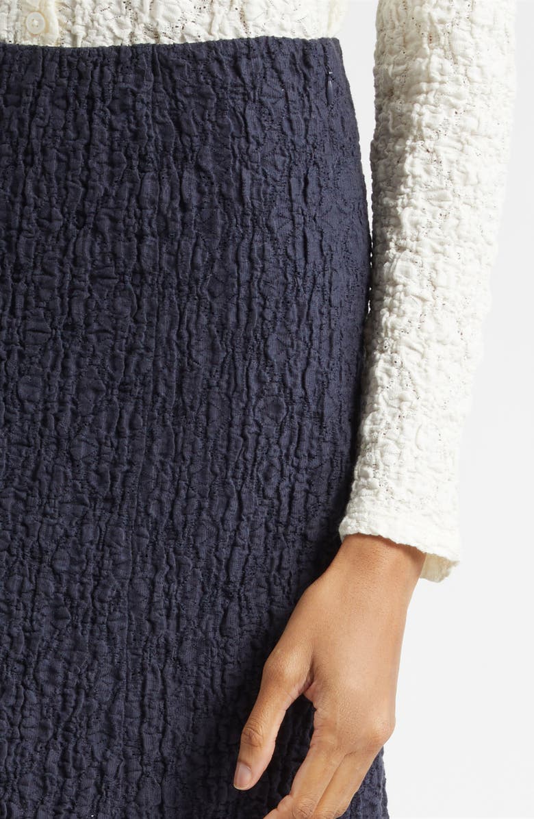 Veronica Beard Massimo Cotton Blend Lace Midi Skirt, Alternate, color, 