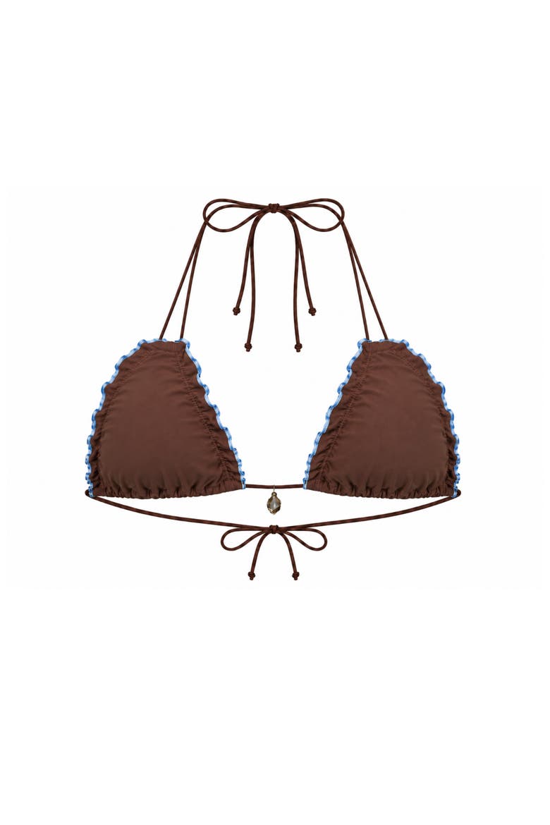 Capri Bikini Top, Main, color, Brown