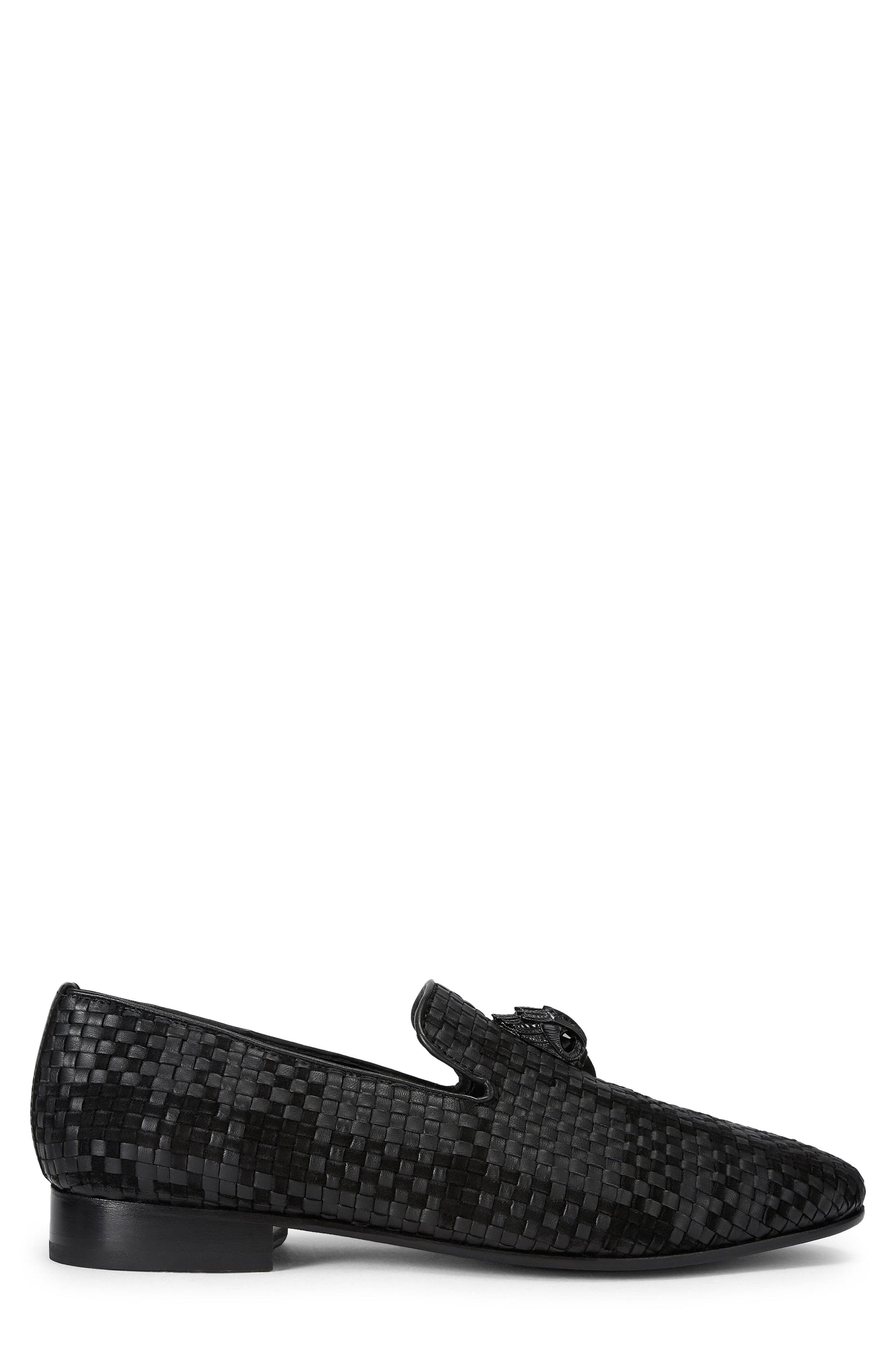 Kurt Geiger London Ace Woven Slip-On Loafer, Main, color, Charcoal