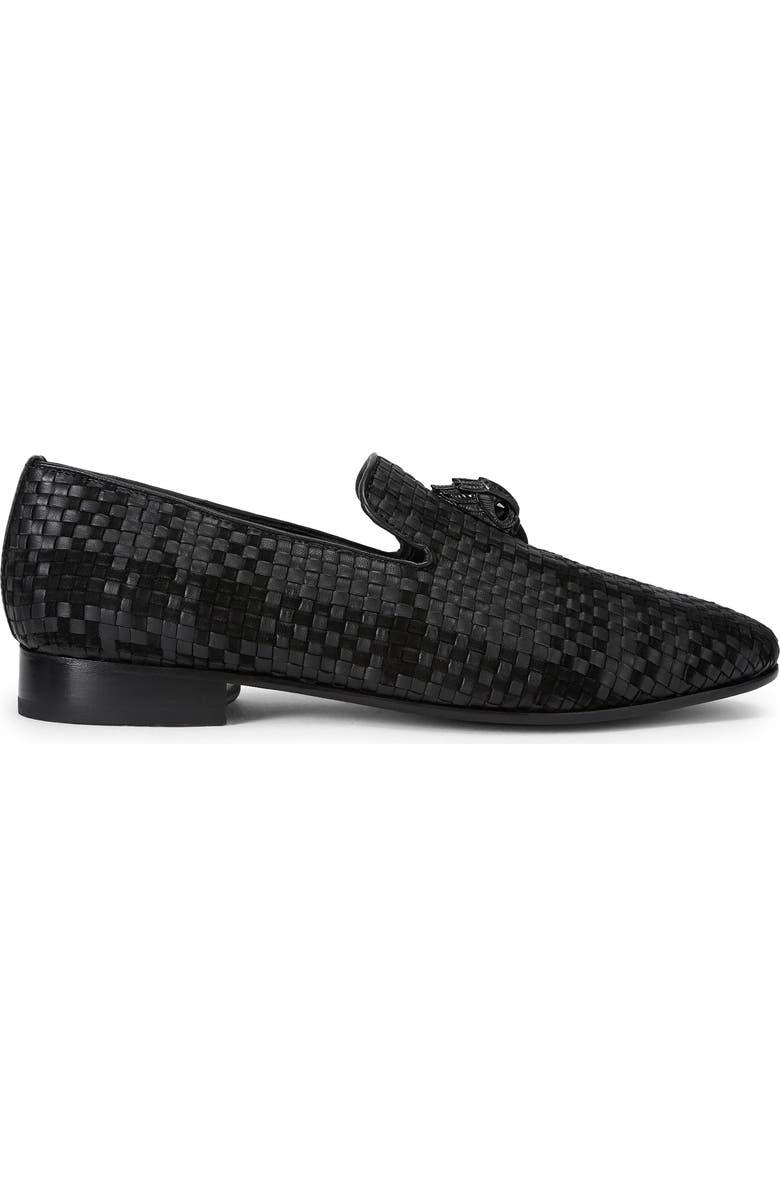 Kurt Geiger London Ace Woven Slip-On Loafer, Main, color, Charcoal