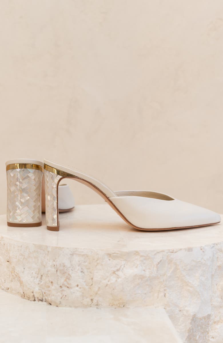 Freya Rose Jolie Pearl Heel Sandal, Alternate, color, Ivory