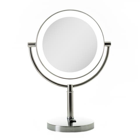 Laguna Lighted Makeup Mirror with 5X/1X Magnifications