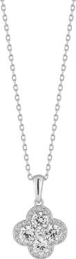 GLAZE JEWELRY Cubic Zirconia Clover Pendant Necklace