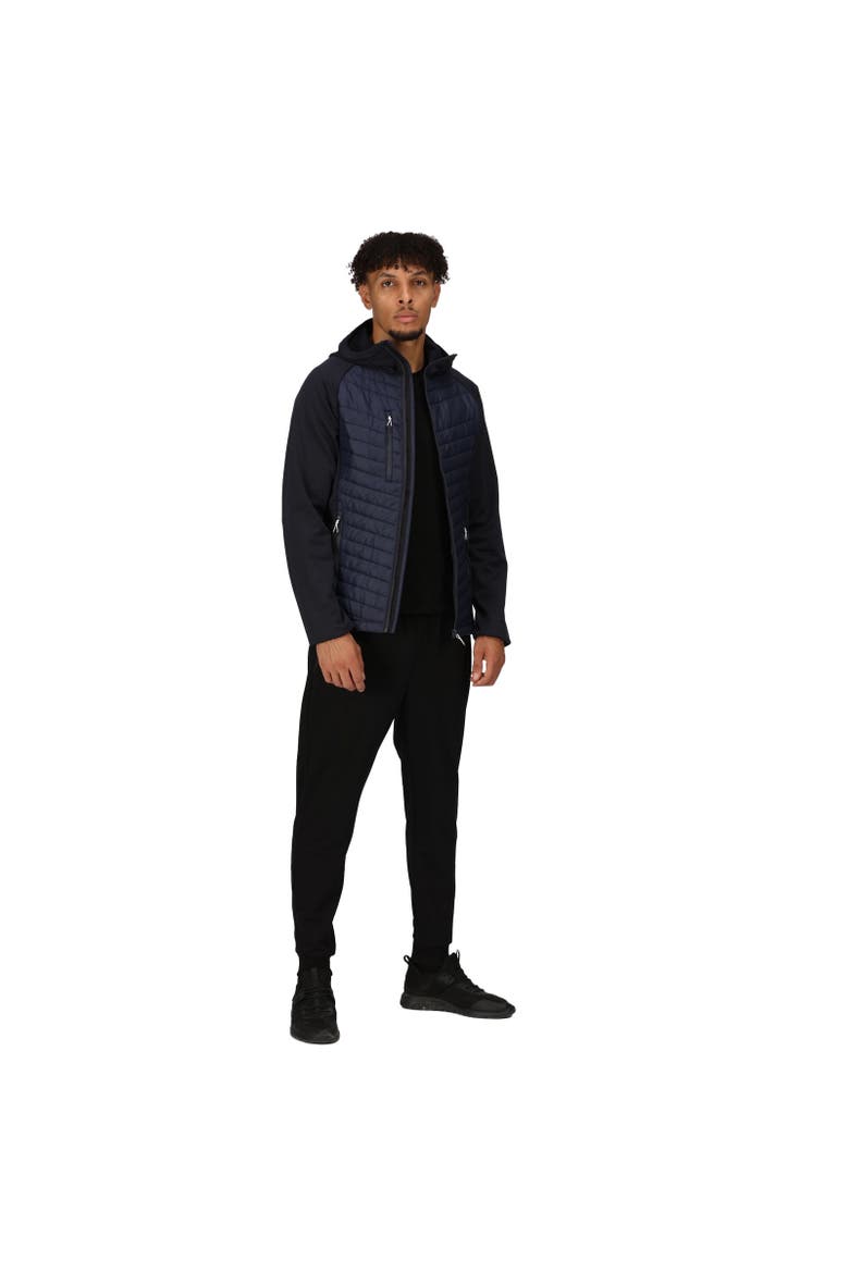 Navigate Quilted Hybrid Jacket, Alternate, color, Navy and Seal Grey