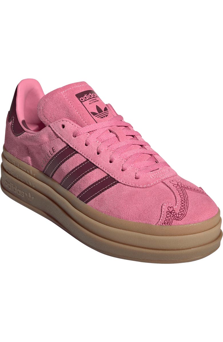 adidas Gazelle Bold Platform Sneaker, Main, color, Red/ Pink Spark/ Red