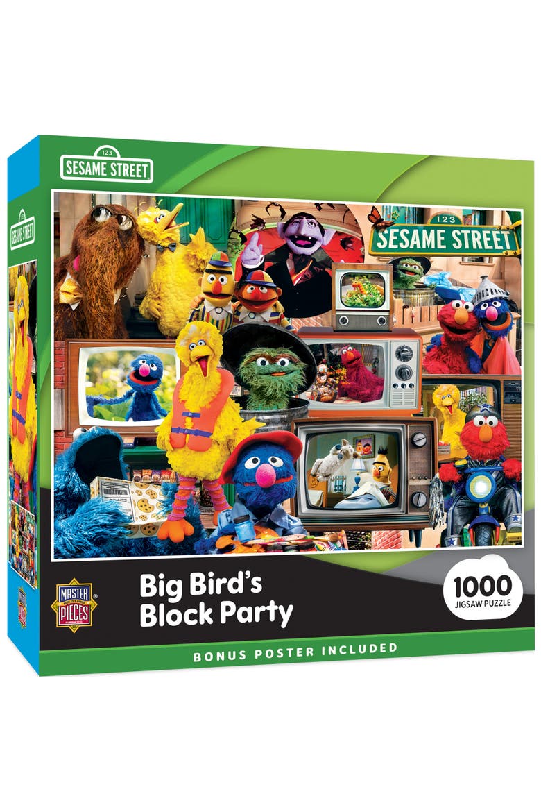 Sesame Street Block Party 1000pc Puzzle, Main, color, Multicolor