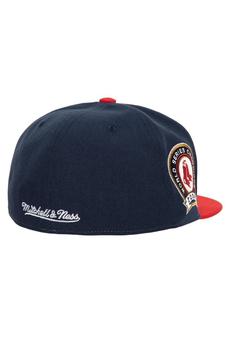 Men's Mitchell & Ness Red/ Boston Red Sox Bases Loaded Fitted Hat, Alternate, color, Red