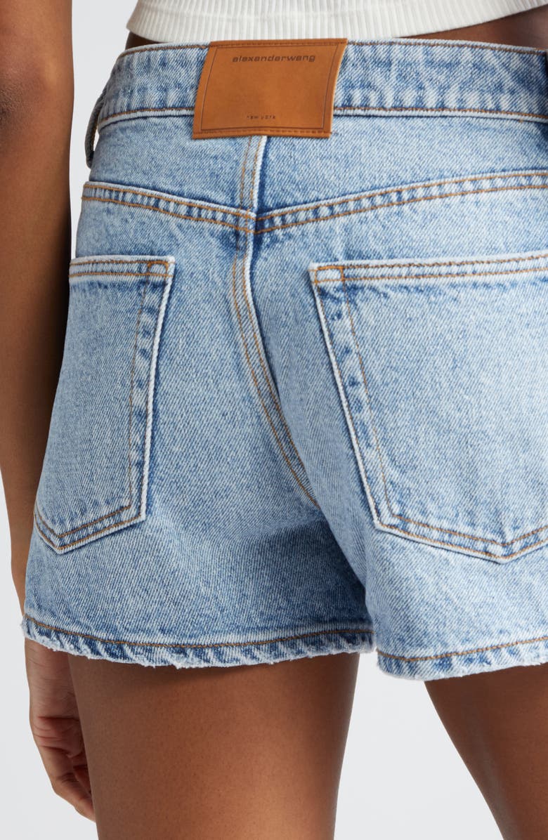 Alexander Wang Shorty High Waist Denim Shorts, Alternate, color,