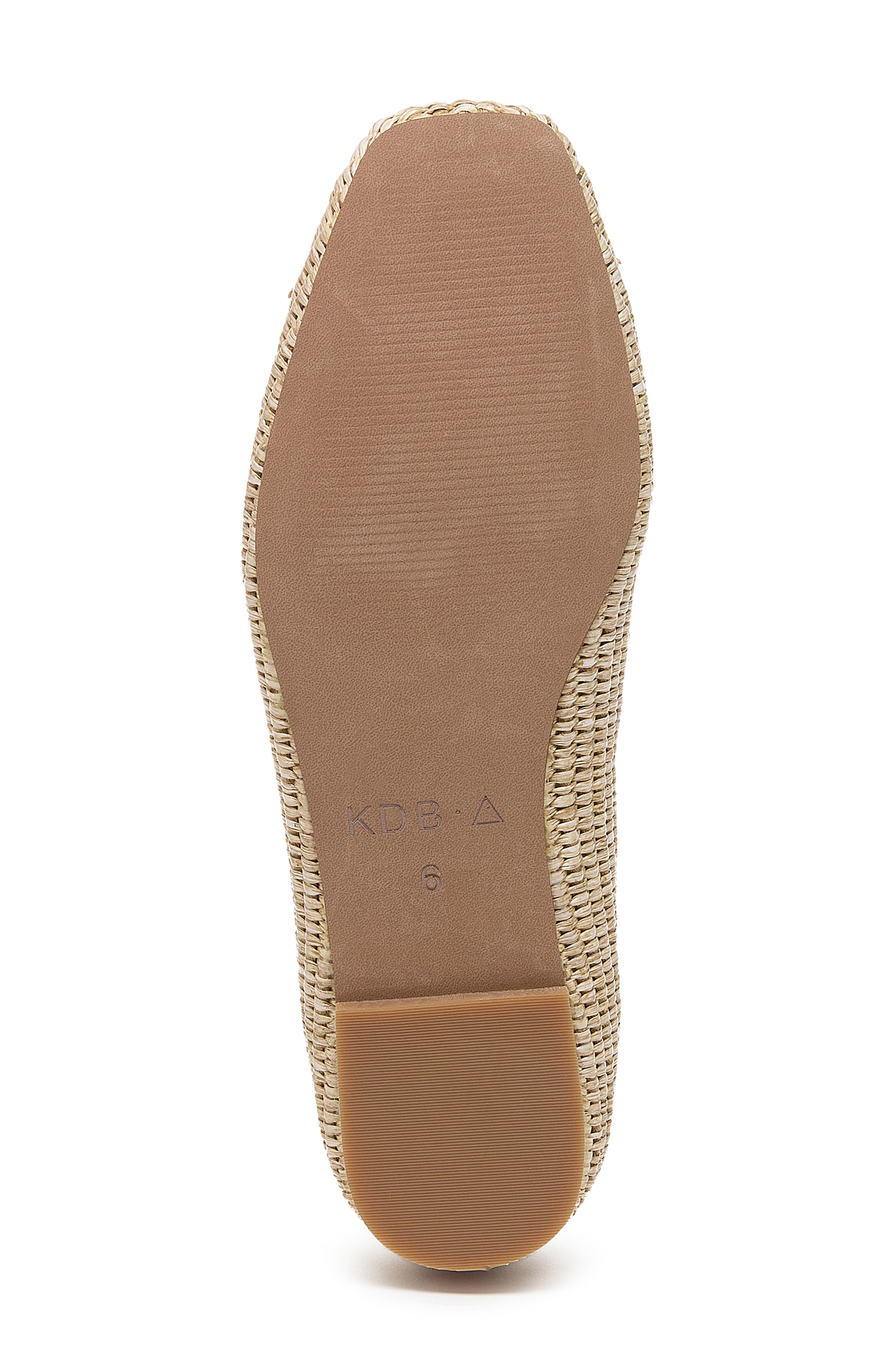 Kelsi Dagger Brooklyn Frankie Raffia Ballet Flat, Alternate, color, Natural