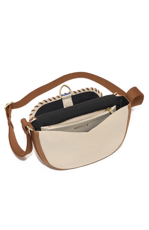 Rothys Rothy's The Saddle Bag In Flat White