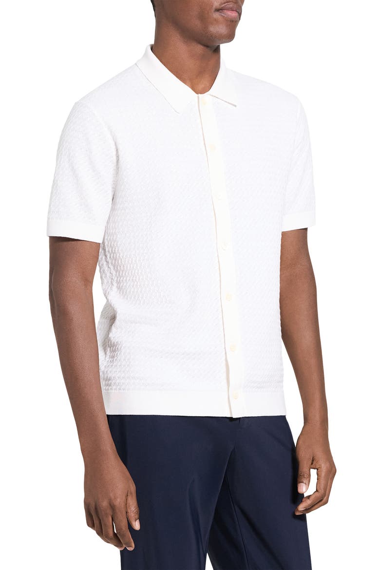 Cairn in Cotton Short Sleeve Shirt, Alternate, color, IVORY