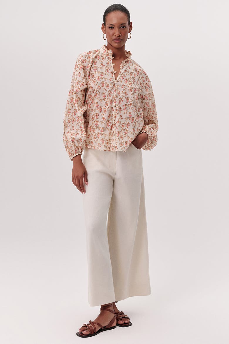 Kathy High Neck Shirt, Alternate, color, MULTI COLOR