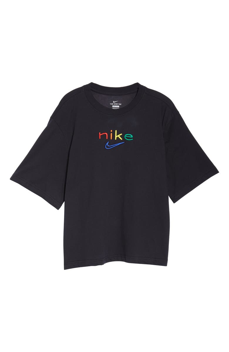 Nike Dri-FIT Embroidered Logo T-Shirt, Alternate, color,