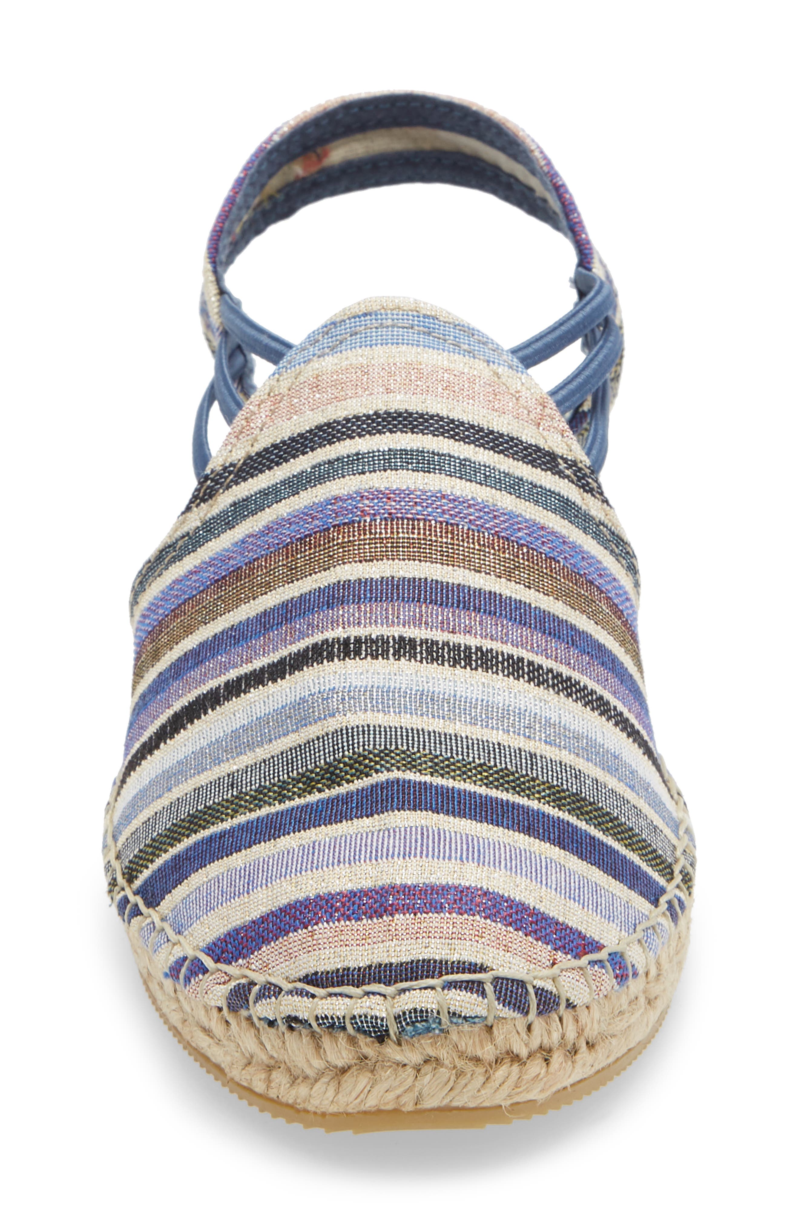 'Noa' Espadrille Sandal, Alternate, color, BLUE FABRIC