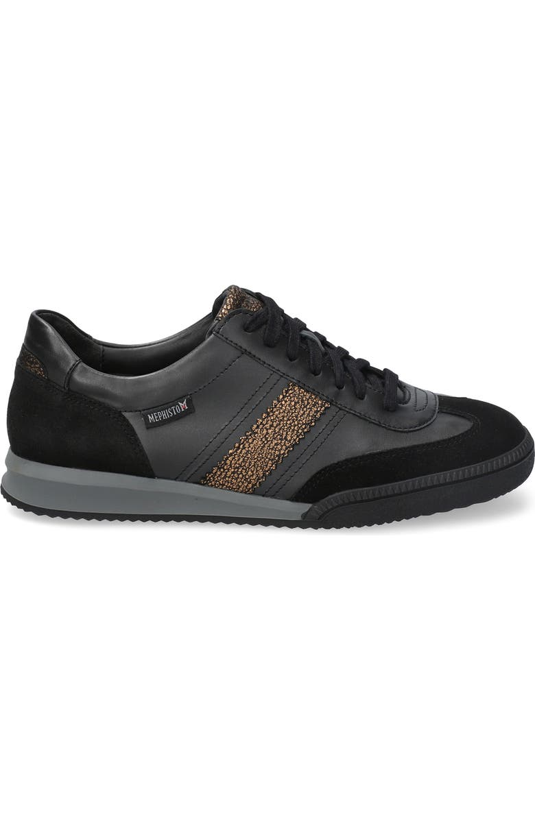 Mephisto Witney Sneaker, Alternate, color, Black