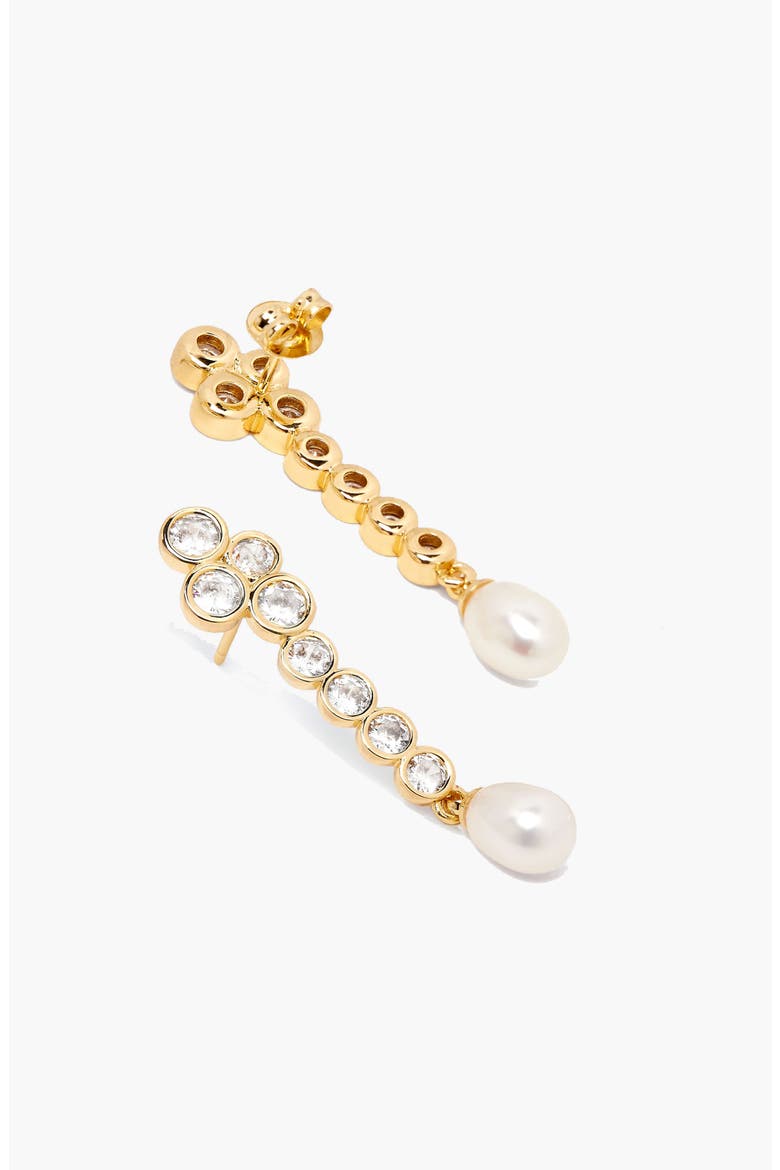 Drop Averi Crystal Earrings in Gold, Alternate, color, Gold