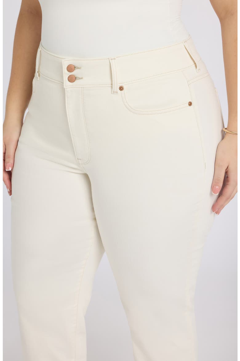 Bailey High Waist Crop Relaxed Straight Leg Jeans, Alternate, color, VINTAGE WHITE