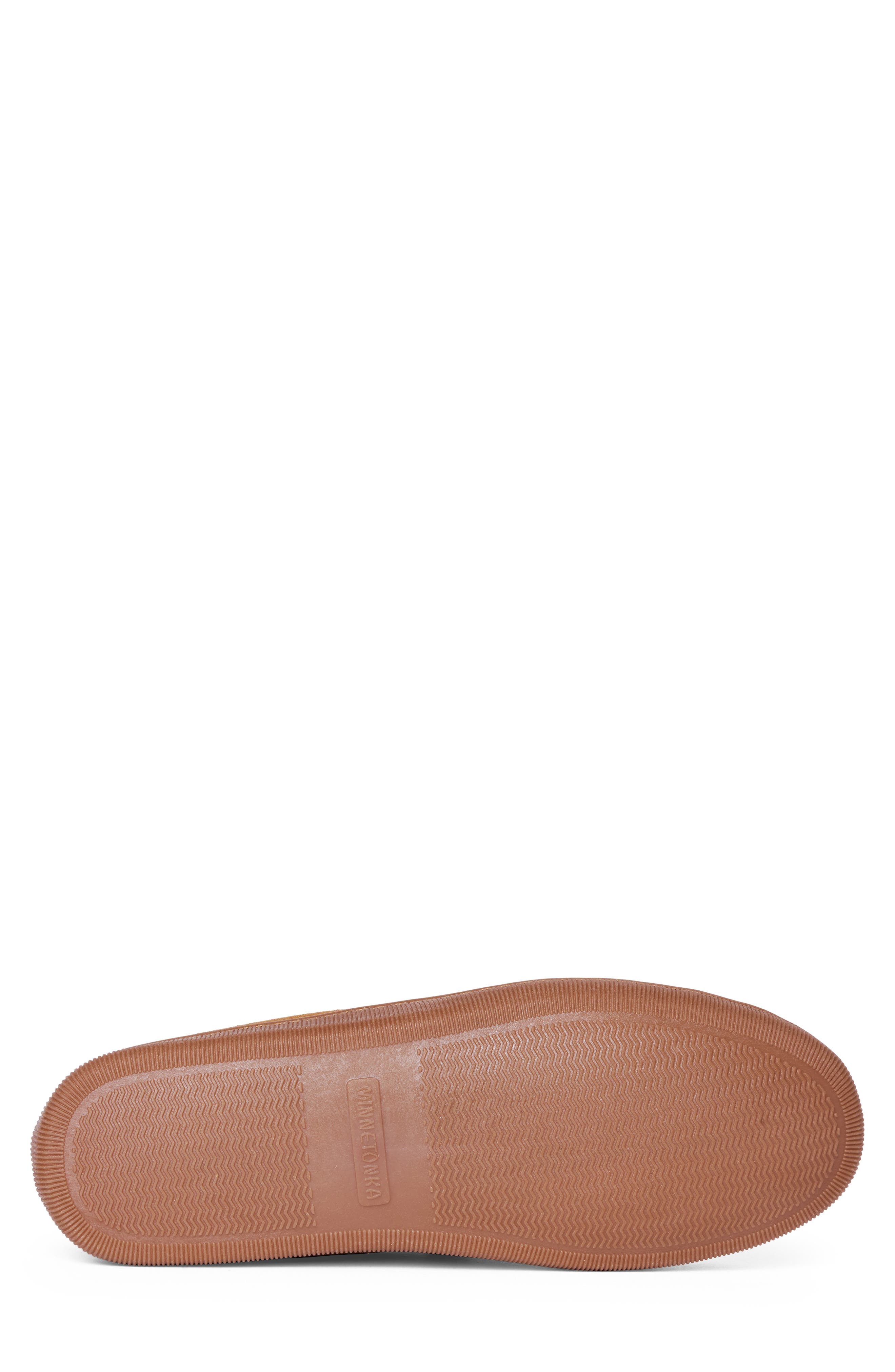 Pile Lined Hardsole Venetian Slipper, Alternate, color, BROWN